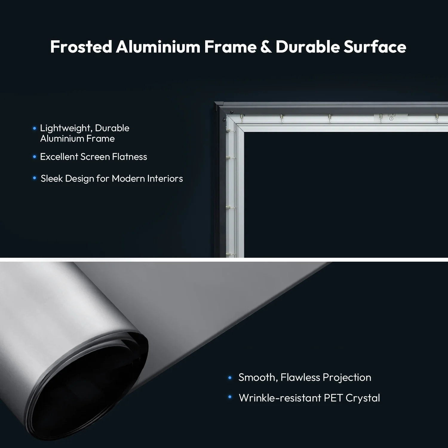 100''-150'' NothingProjector PET Crystal Classic 85% ALR UST Projector Screen - Image 12