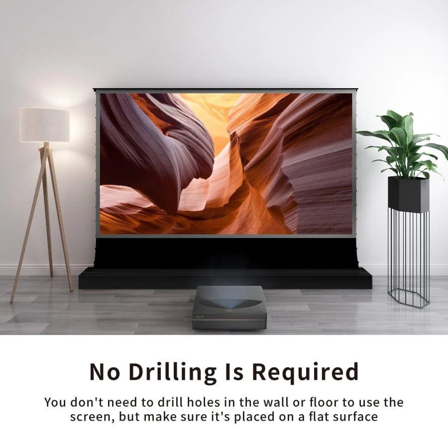 72"-120" VIVIDSTORM S PRO Motorized Tension Floor Rising UST ALR Projector Screen - Image 11