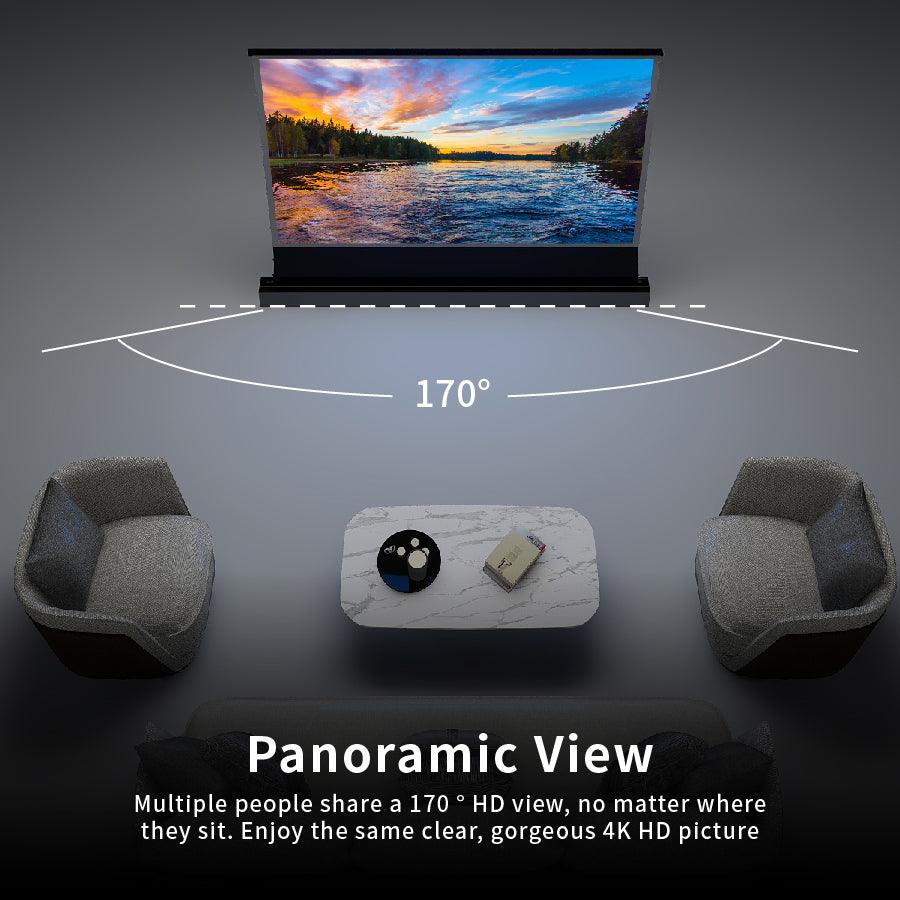 72"-120" VIVIDSTORM S PRO Motorized Tension Floor Rising UST ALR Projector Screen - Image 12