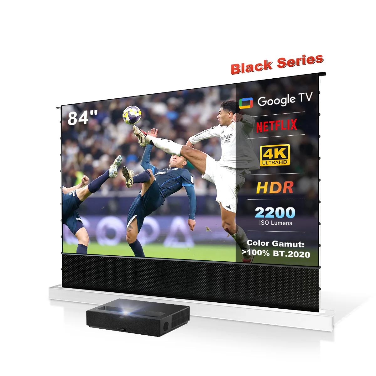 (Bundle) Formovie Theater Premium Triple Laser 4K TV Ultra Short Throw Projector + Black Series Motorized ALR Projector Screen - Image 18
