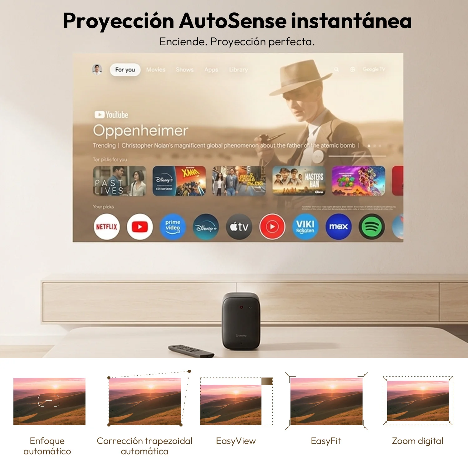 Formovie Xming Page Two 500 ISO Lumens 1080P Full HD Google TV LED Projector Certified Netflix - Image 5