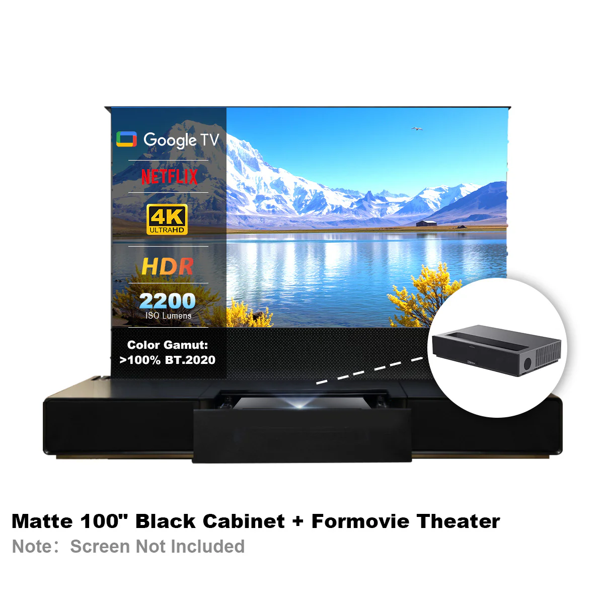 Shore Laser TV Cabinet + UST Projector Bundle (Pre-Assembled) - Image 33