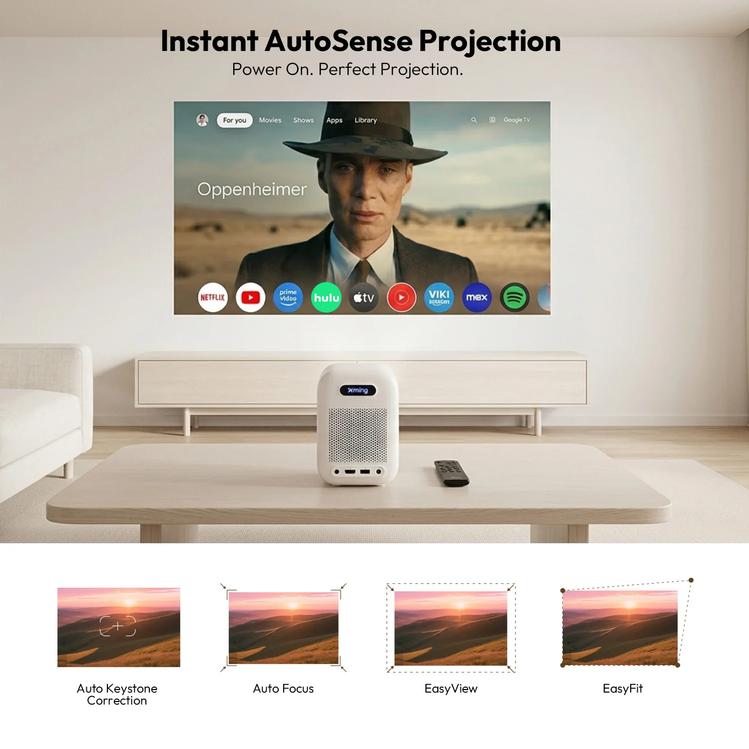 Formovie Xming Episode Two Google TV Projector 300 ISO Lumens Full HD 1080P - Image 8